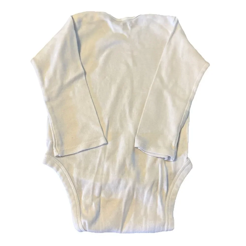 Gerber Toddler White One Piece Snap Bottom T-shirt Size 24 Months